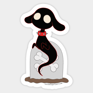 Ghost Puppy Sticker